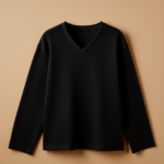 V Neck Full Sleeve - Black