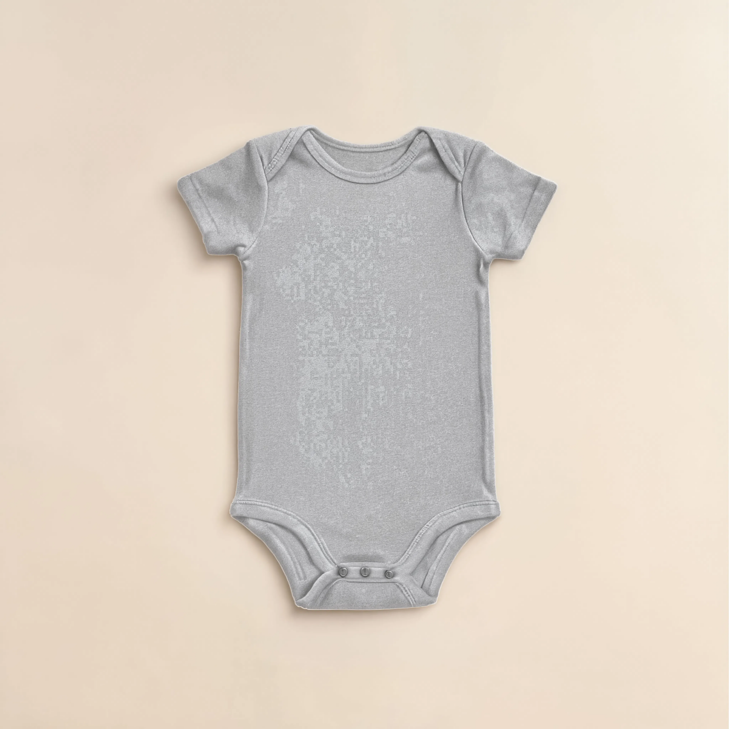 Bodysuit - Grey Heather Baby Infant Romper - Grey - Image 1