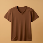 Kids V Neck Half Sleeve - Brown