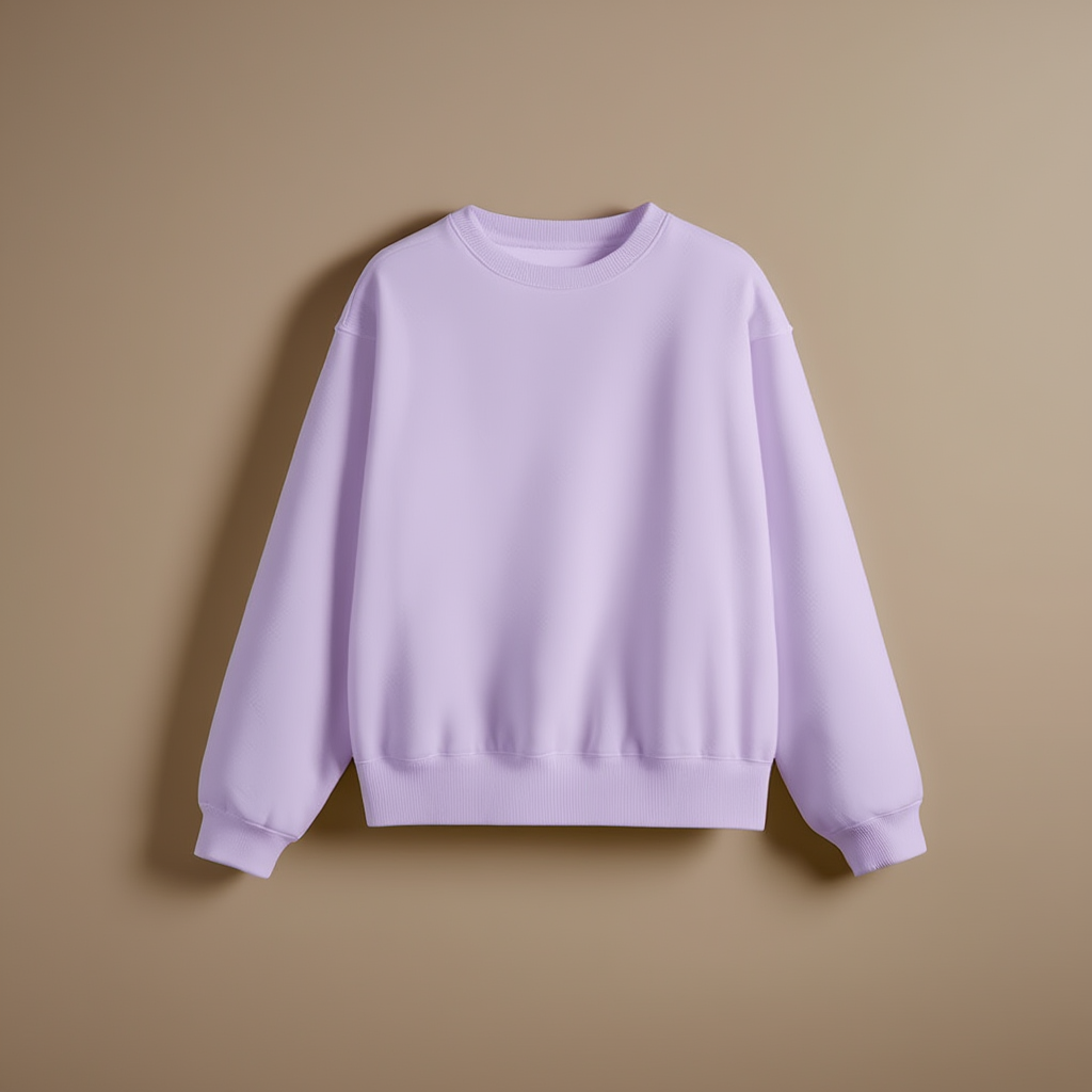 Crewneck Lavender Women Sweatshirt - Lavender - Image 1