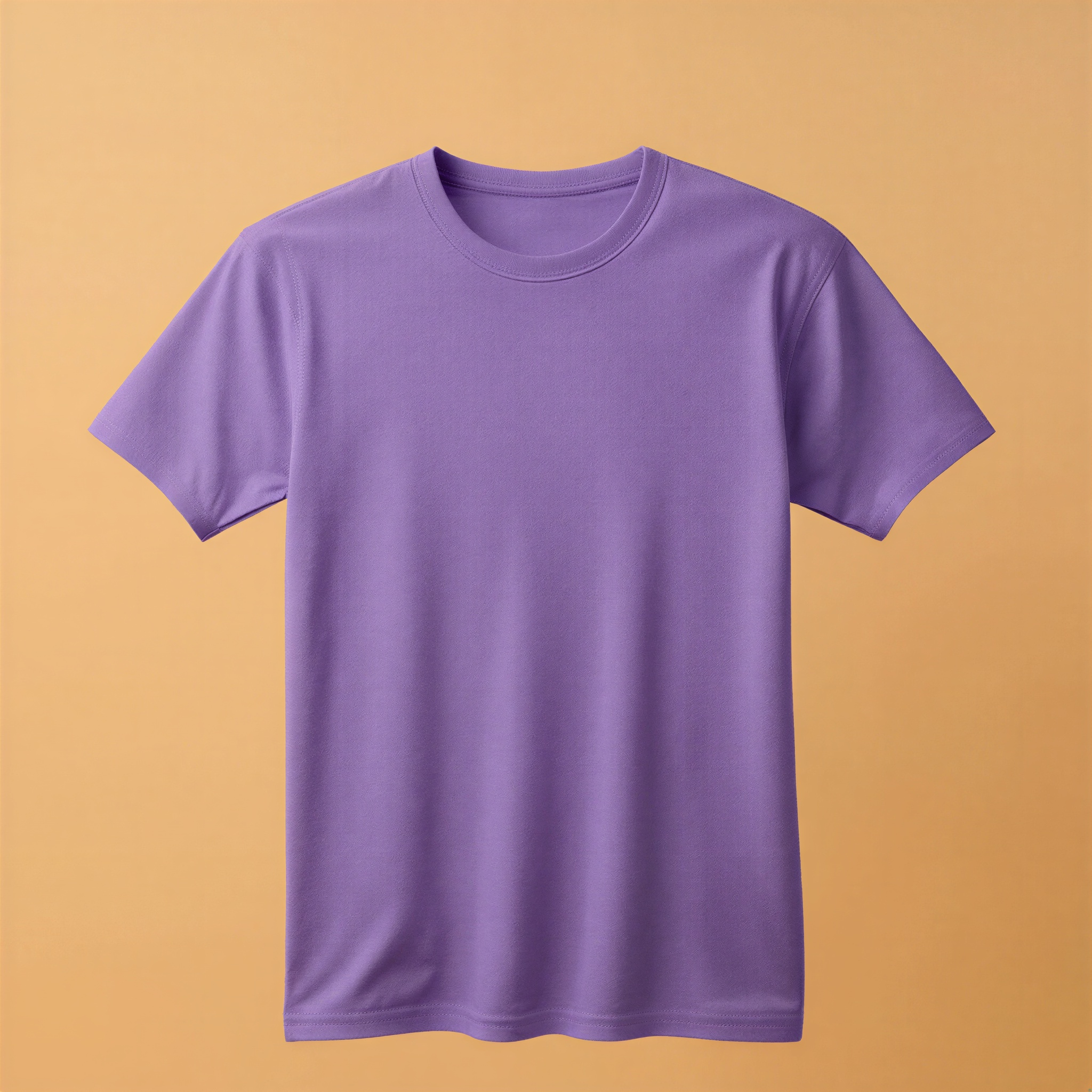 Lavender T-Shirt Round Neck Half Sleeve - Lavender - Image 1