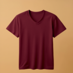 Kids V Neck Half Sleeve - Maroon