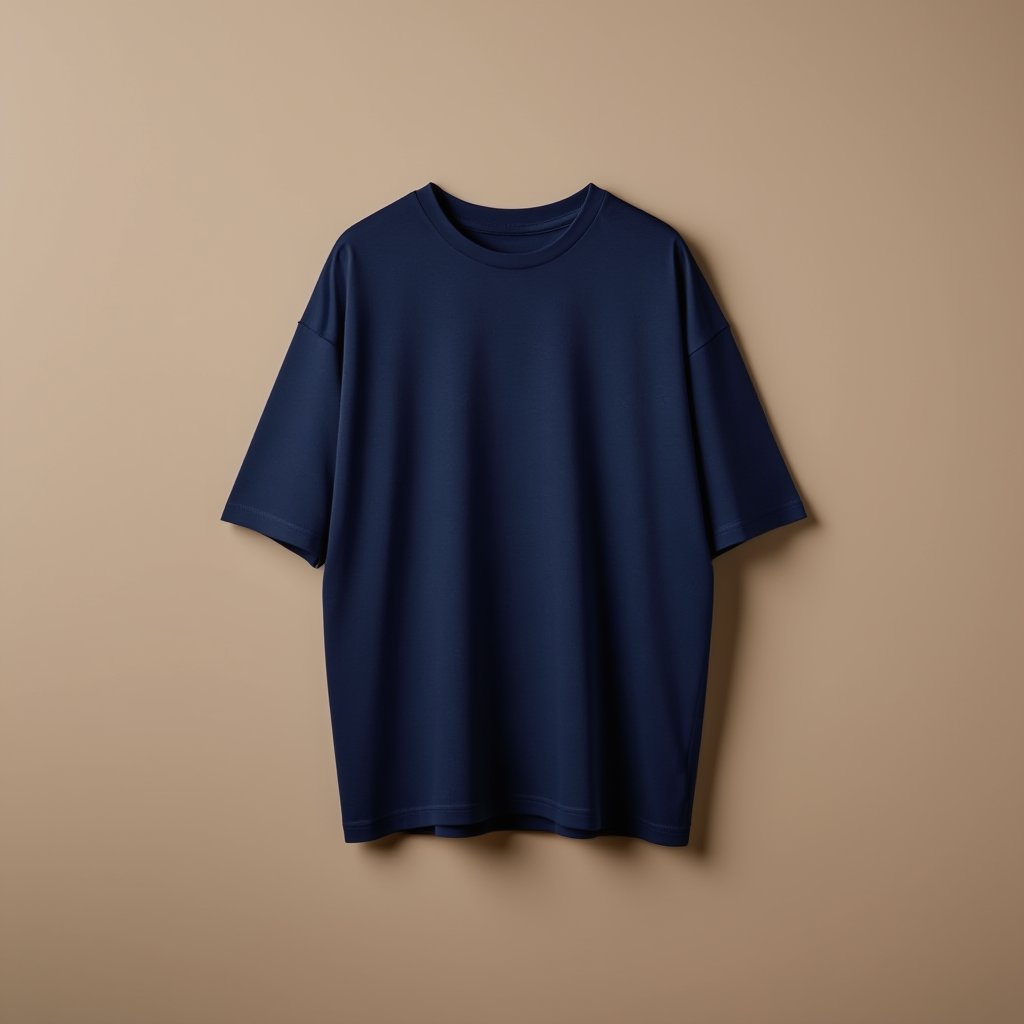 Navy Tee Drop Shoulder - Navy - Image 1