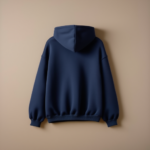 Hoodie With Zipper - Navy - Image 2