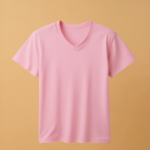 V Neck Half Sleeve -Pink