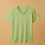 V Neck Half Sleeve -Pista Green