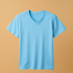 V Neck Half Sleeve -Sky Blue