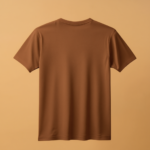 Round Neck Half Sleeve - Brown - Image 2