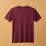 Round Neck Half Sleeve - Maroon - Image 2