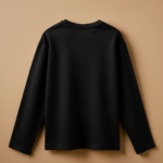 V Neck Full Sleeve - Black - Image 2