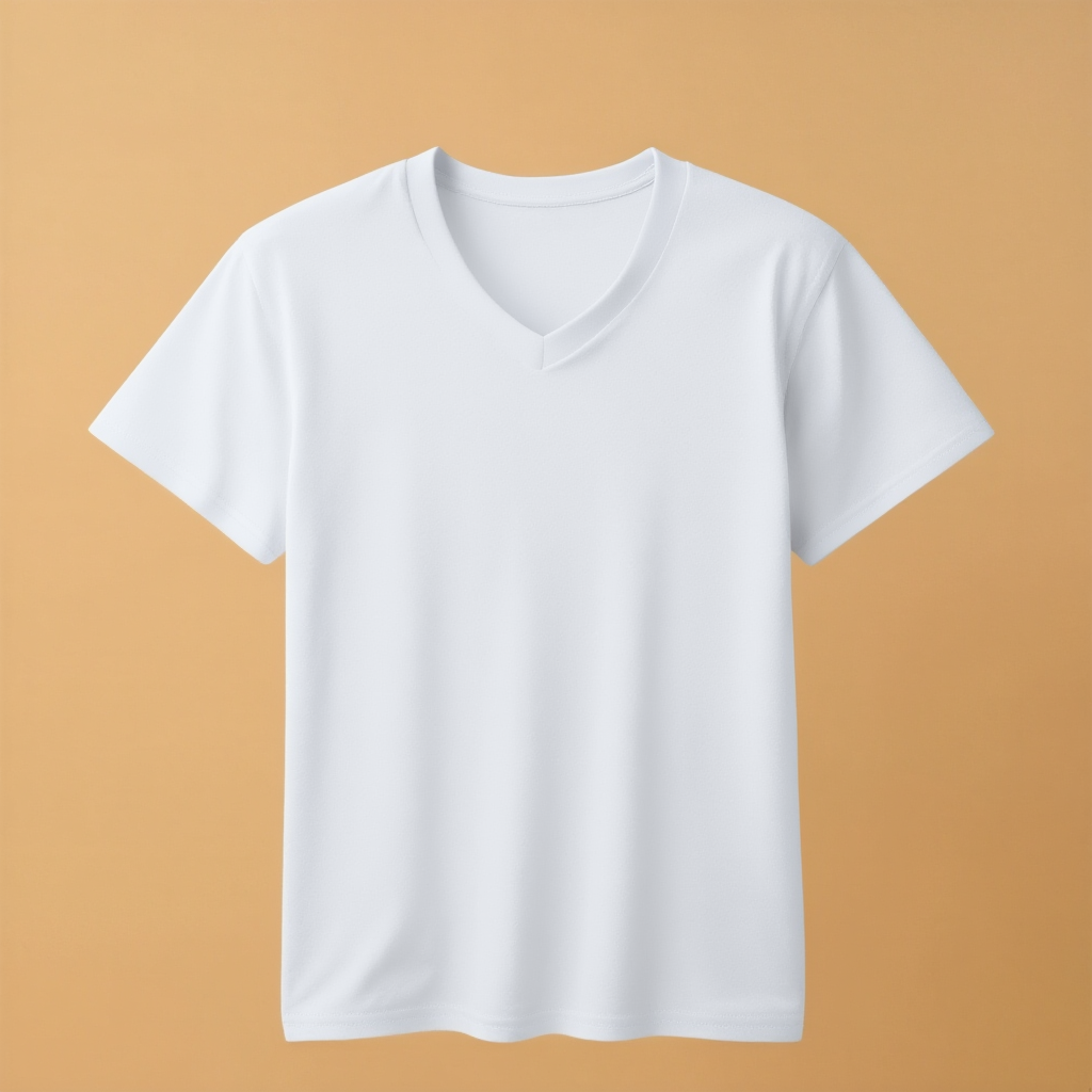 White V-Neck Kids V Neck Half Sleeve - White - Image 1