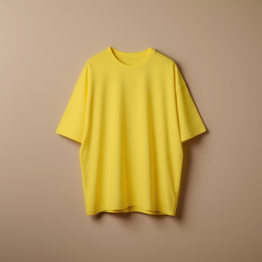 Yellow Tee Women Drop Shoulder - Yellow - Image 1