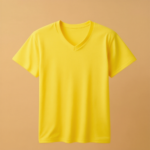 V Neck Half Sleeve -Yellow