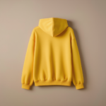 Hoodie With Zipper - Yellow - Image 2