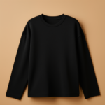 Kids Round Neck Full Sleeve – Black