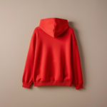 Kids Hoodie With Zipper - Red - Image 2