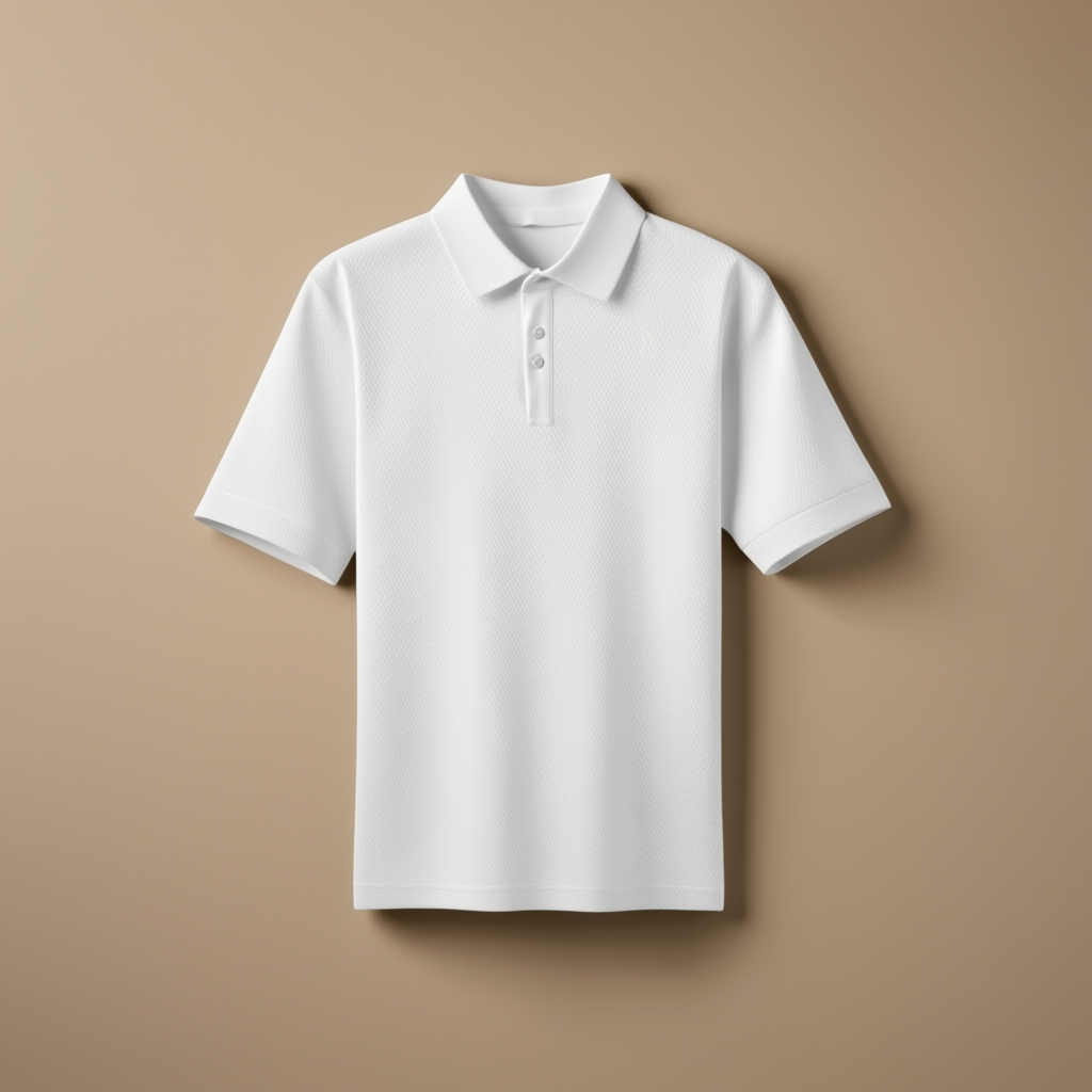 White Pique Polo Kids Polo - White - Image 1