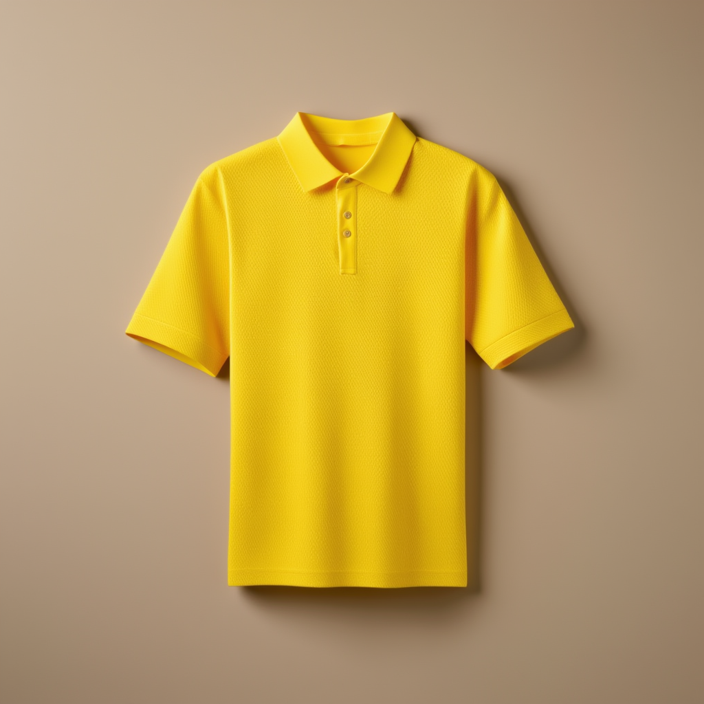 Yellow Pique Polo Kids Polo - Yellow - Image 1